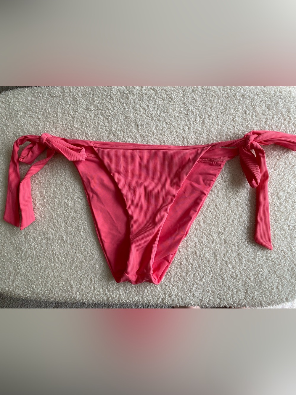Kittenish Pink Tie-Side Bikini Bottoms